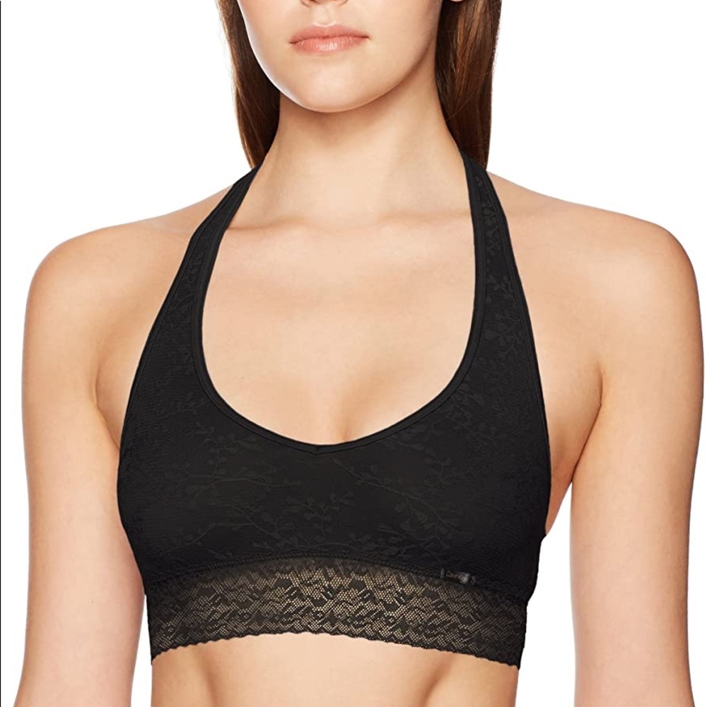 NWT Calvin Klein Unlined Lace Detail Bralette